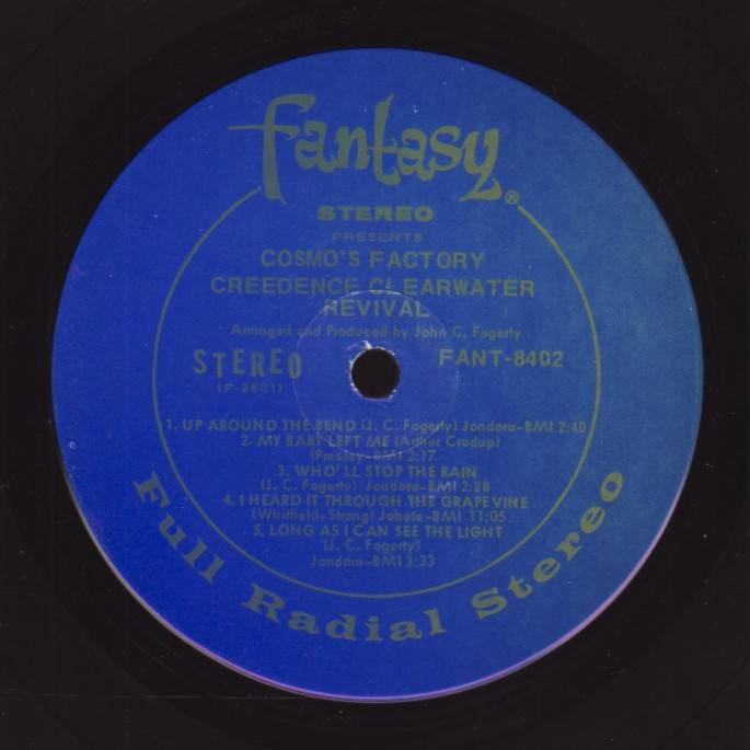 Creedence Clearwater Revival Cosmos Factory [lp label a usa]